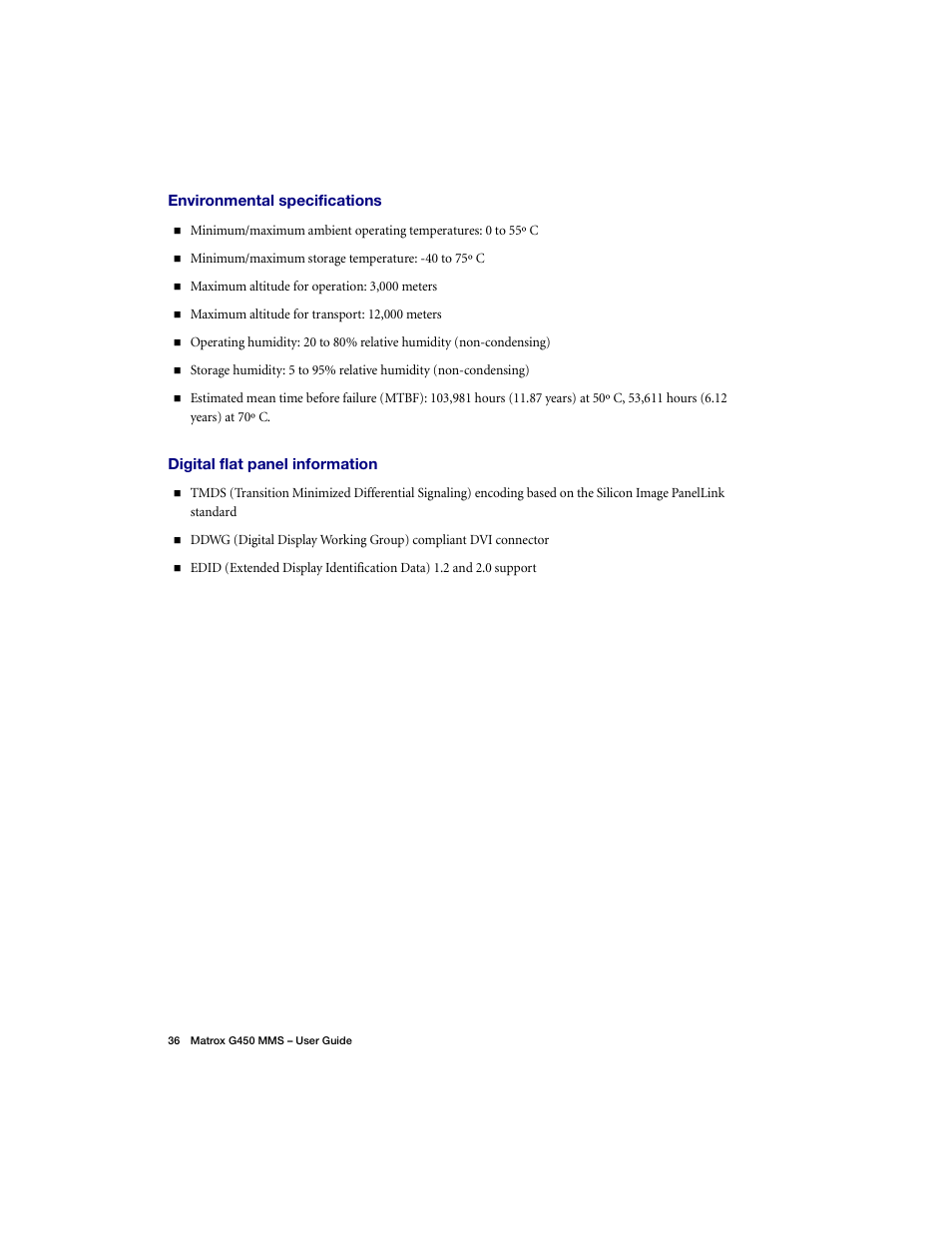 Matrox Electronic Systems G450 MMS User Manual | Page 36 / 53