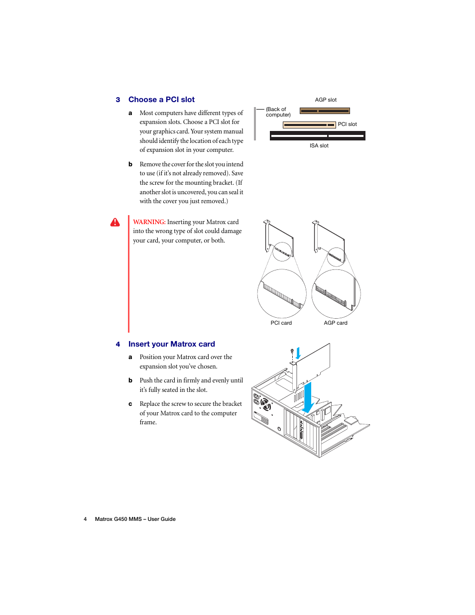 Matrox Electronic Systems G450 MMS User Manual | Page 4 / 53