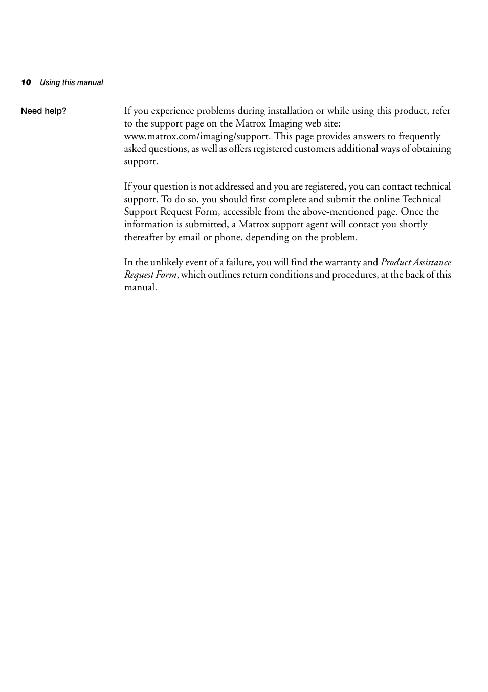 Matrox Electronic Systems 4SIGHT-M User Manual | Page 10 / 162