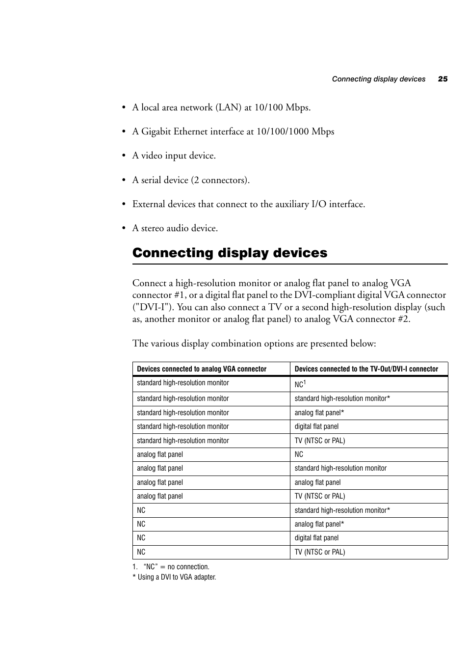 Connecting display devices | Matrox Electronic Systems 4SIGHT-M User Manual | Page 25 / 162