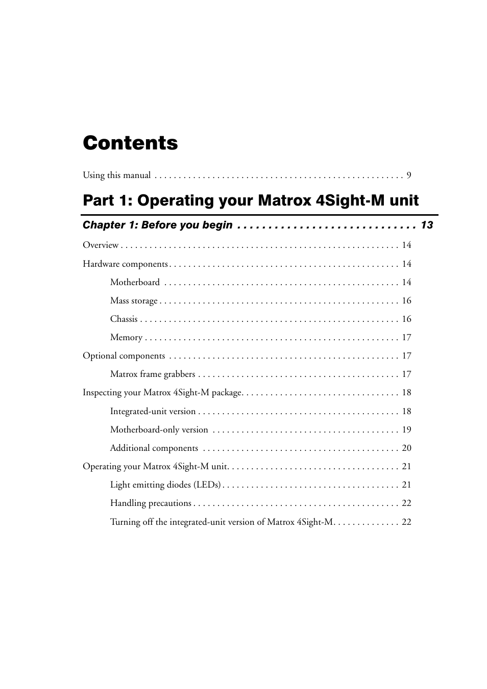 Matrox Electronic Systems 4SIGHT-M User Manual | Page 3 / 162