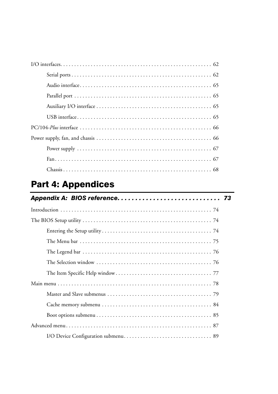 Part 4: appendices | Matrox Electronic Systems 4SIGHT-M User Manual | Page 6 / 162