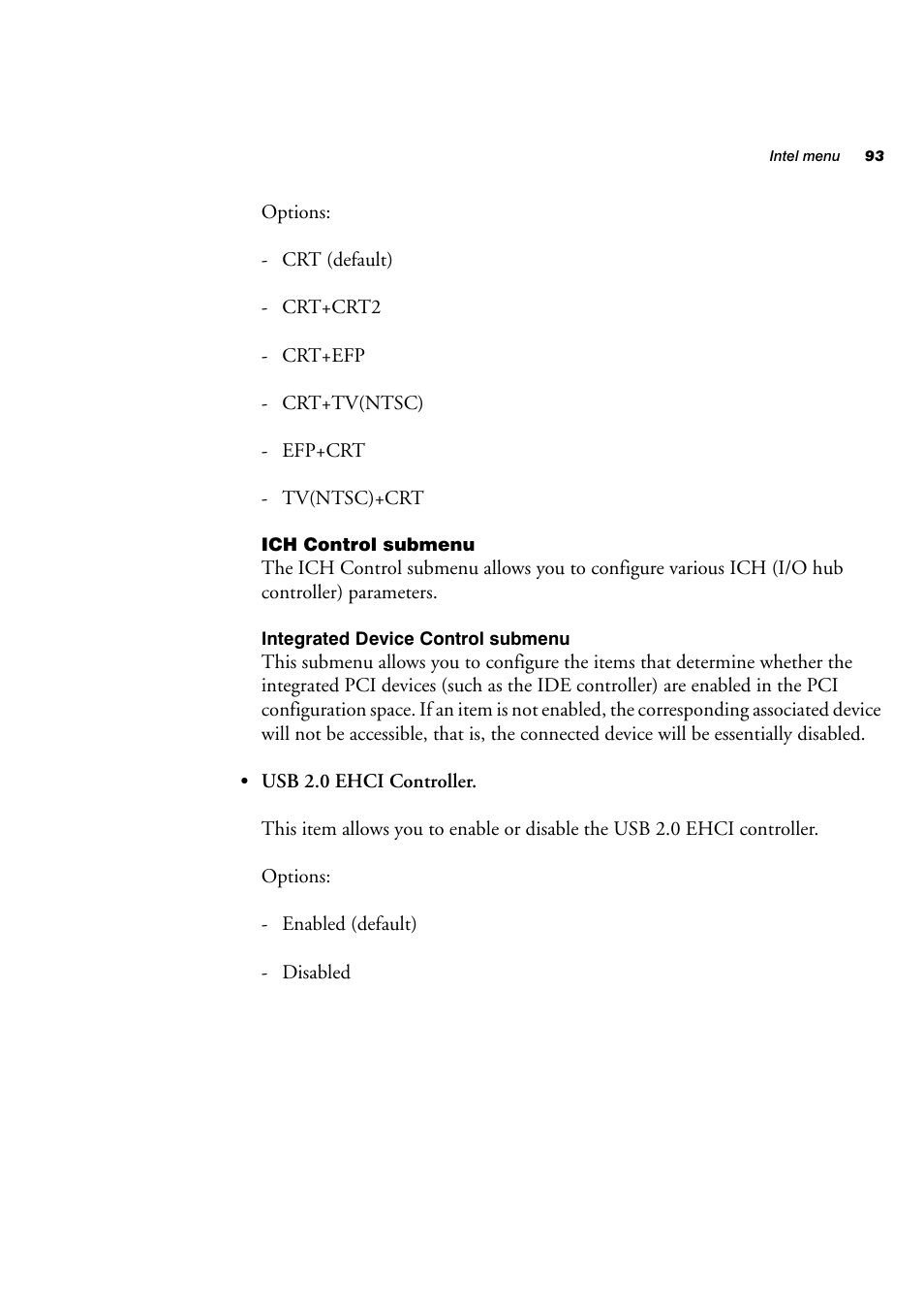 Ich control submenu | Matrox Electronic Systems 4SIGHT-M User Manual | Page 93 / 162