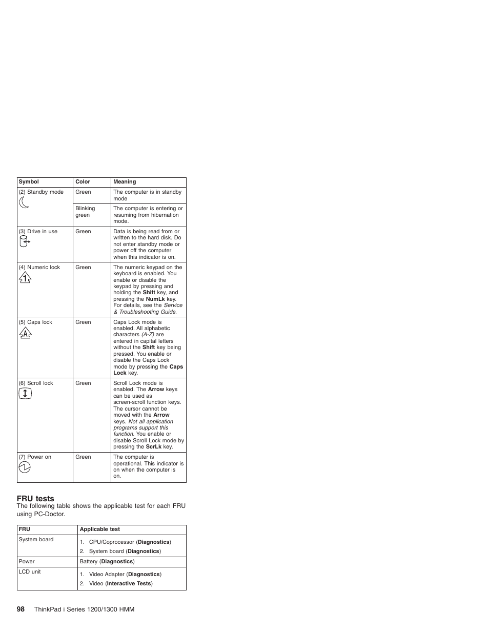 Fru tests, Fru tests” on | Madge Networks 1200 User Manual | Page 108 / 233