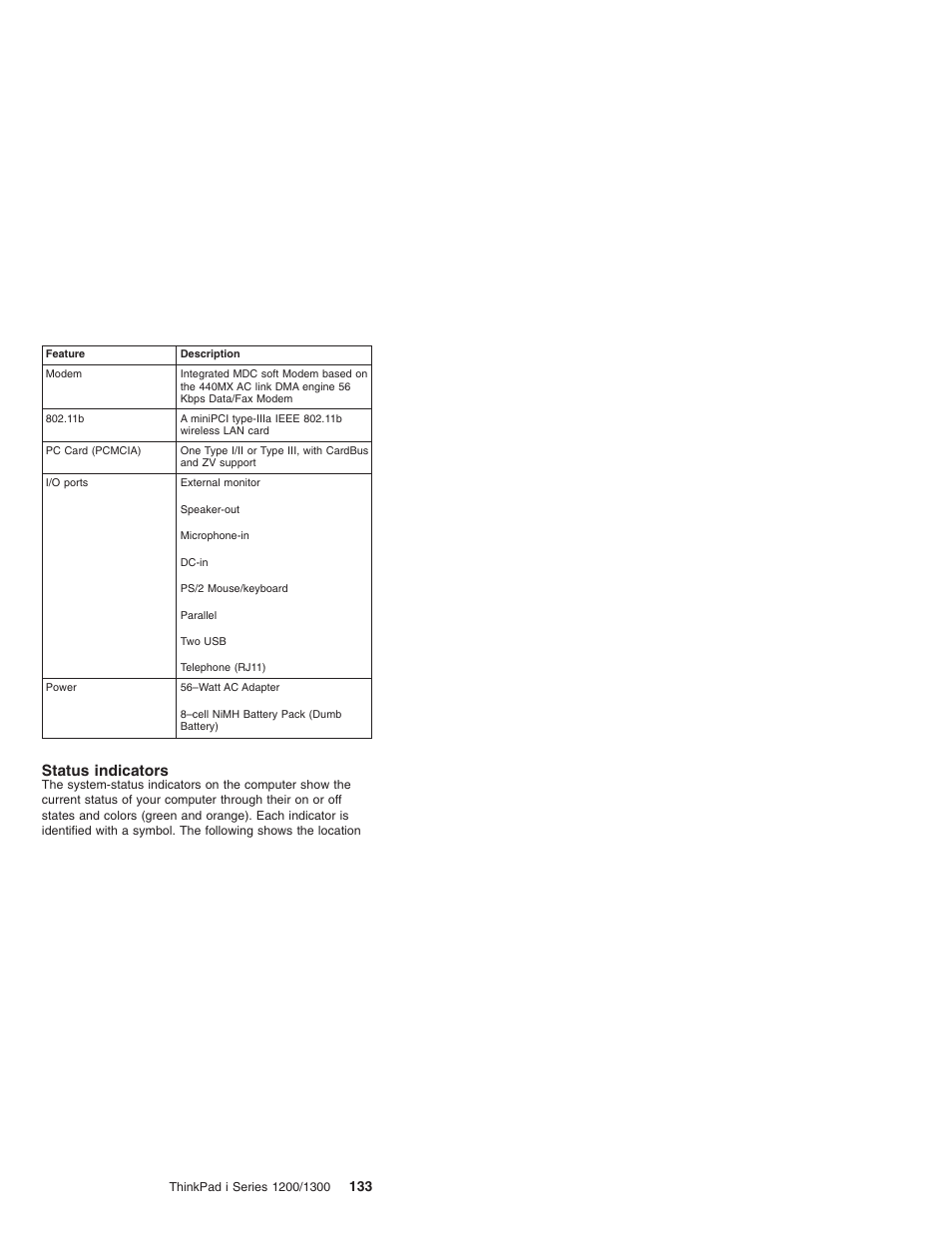 Status indicators | Madge Networks 1200 User Manual | Page 143 / 233
