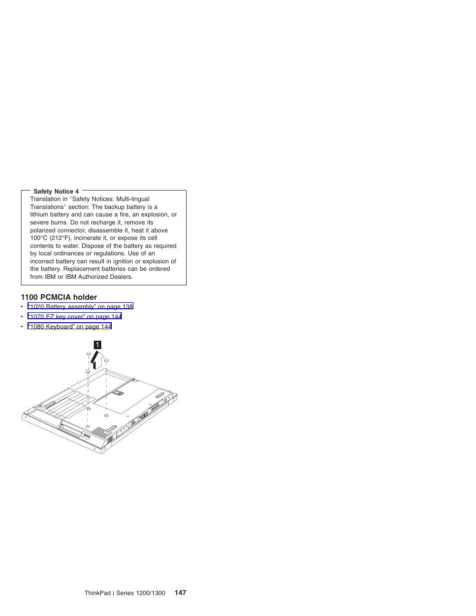 1100 pcmcia holder | Madge Networks 1200 User Manual | Page 157 / 233