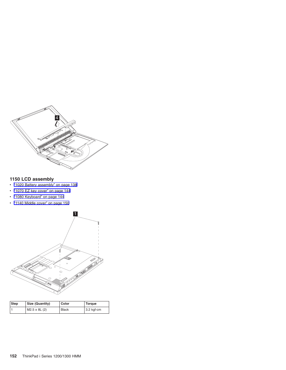 1150 lcd assembly | Madge Networks 1200 User Manual | Page 162 / 233