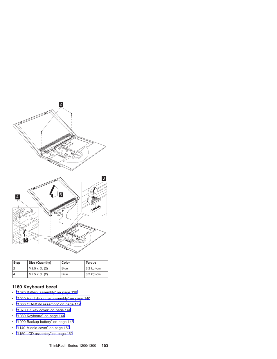 1160 keyboard bezel | Madge Networks 1200 User Manual | Page 163 / 233