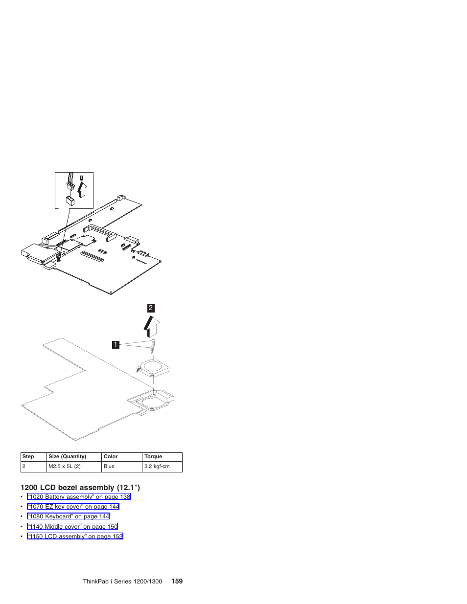 1200 lcd bezel assembly (12.1") | Madge Networks 1200 User Manual | Page 169 / 233