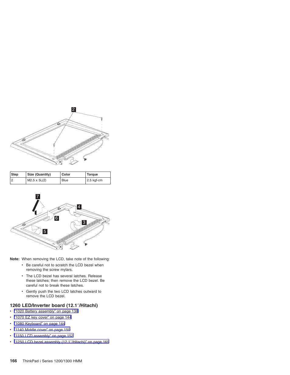 1260 led/inverter board (12.1"/hitachi) | Madge Networks 1200 User Manual | Page 176 / 233