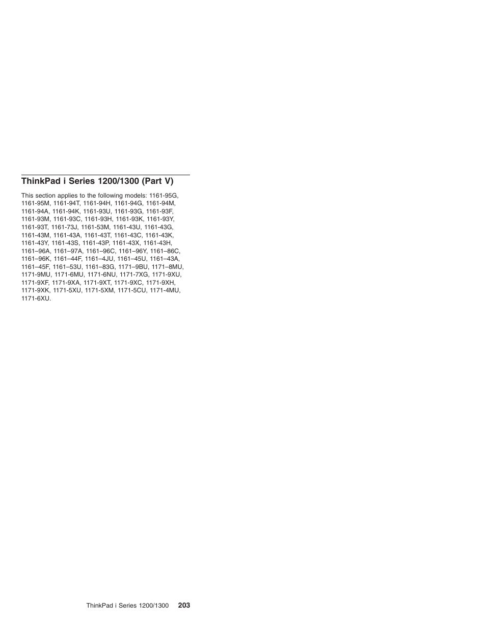 Thinkpad i series 1200/1300 (part v) | Madge Networks 1200 User Manual | Page 213 / 233