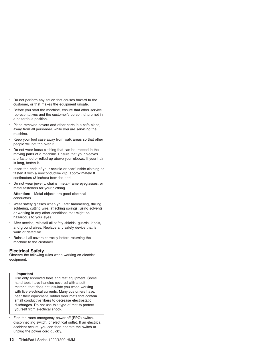 Electrical safety | Madge Networks 1200 User Manual | Page 22 / 233