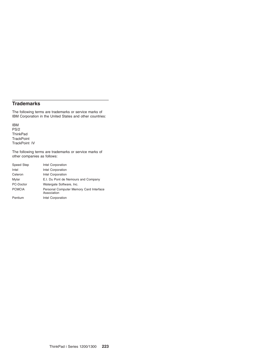 Trademarks | Madge Networks 1200 User Manual | Page 233 / 233