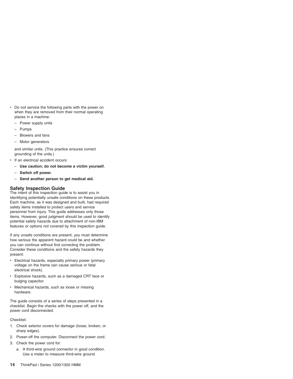 Safety inspection guide | Madge Networks 1200 User Manual | Page 24 / 233