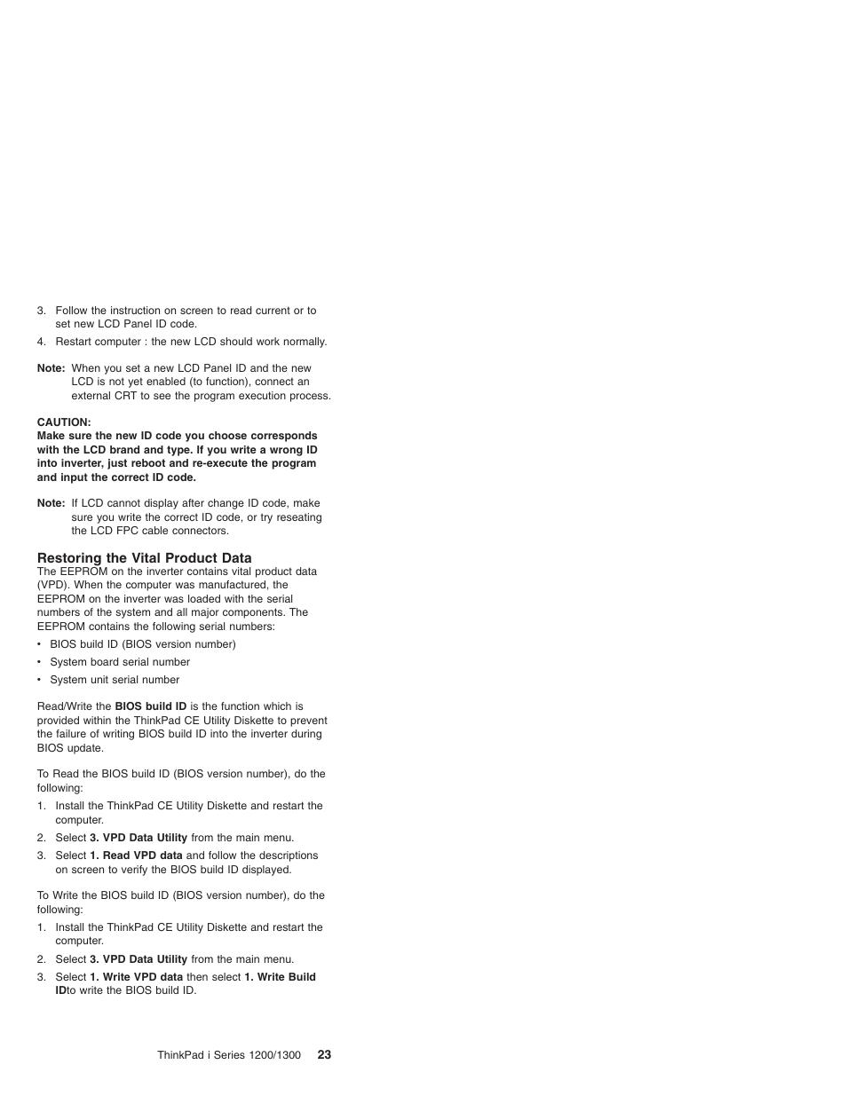 Restoring the vital product data | Madge Networks 1200 User Manual | Page 33 / 233