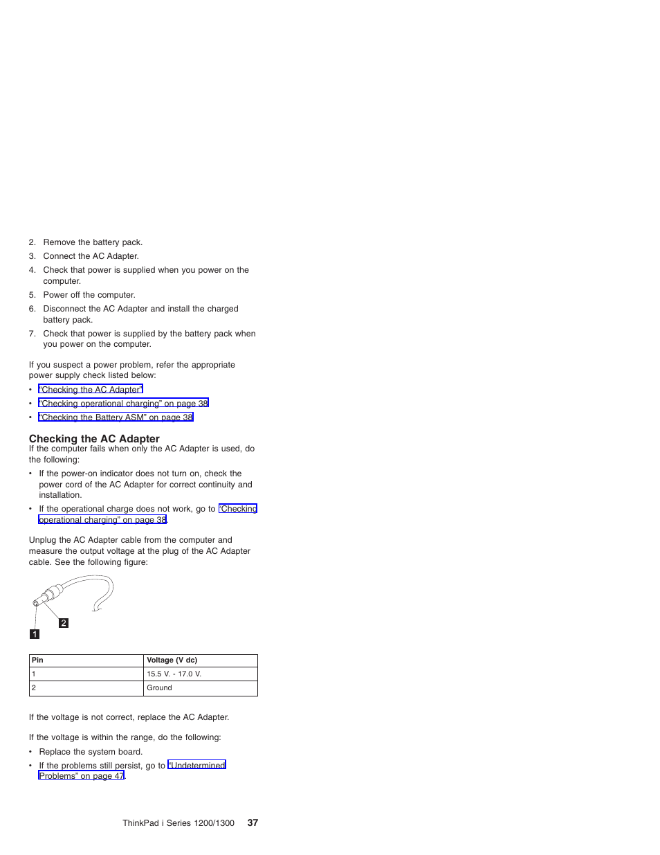 Checking the ac adapter | Madge Networks 1200 User Manual | Page 47 / 233
