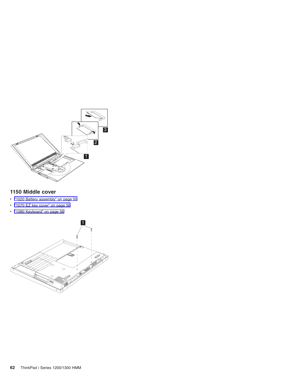 1150 middle cover | Madge Networks 1200 User Manual | Page 72 / 233