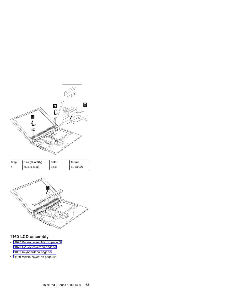 1160 lcd assembly | Madge Networks 1200 User Manual | Page 73 / 233