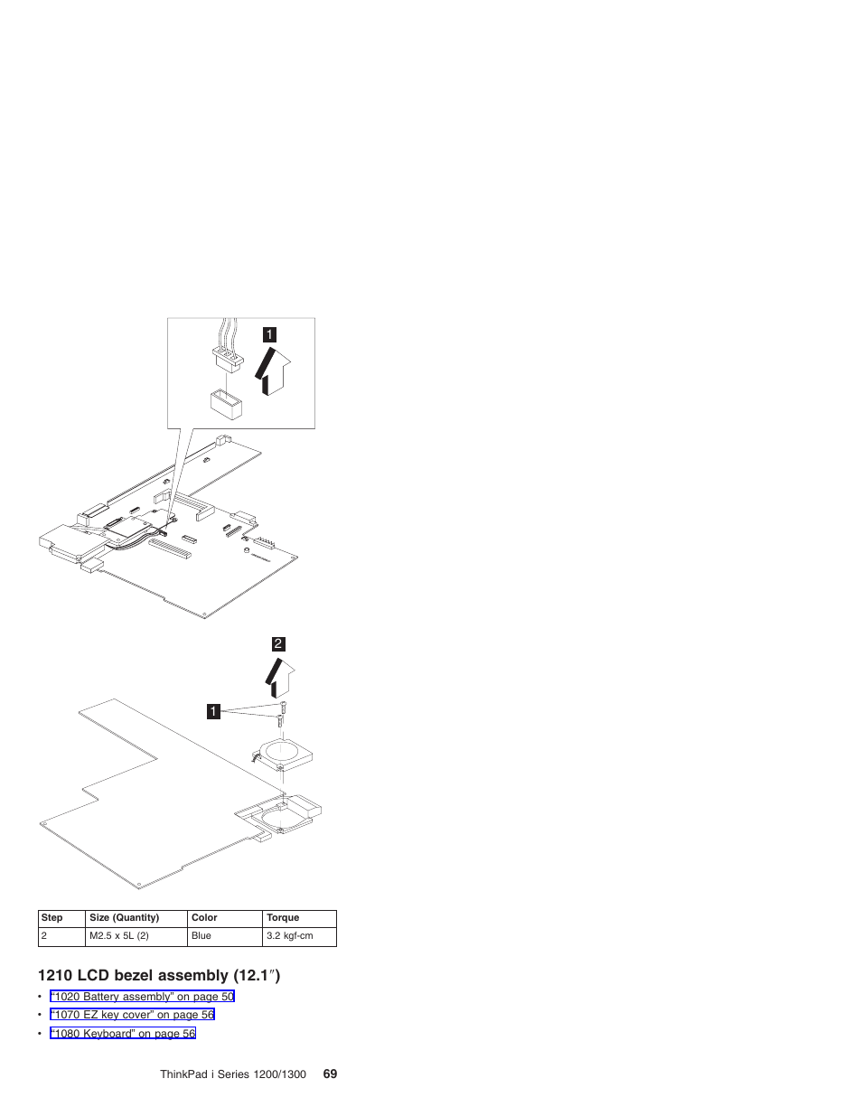 1210 lcd bezel assembly (12.1"), 1210 lcd bezel assembly (12.1 | Madge Networks 1200 User Manual | Page 79 / 233