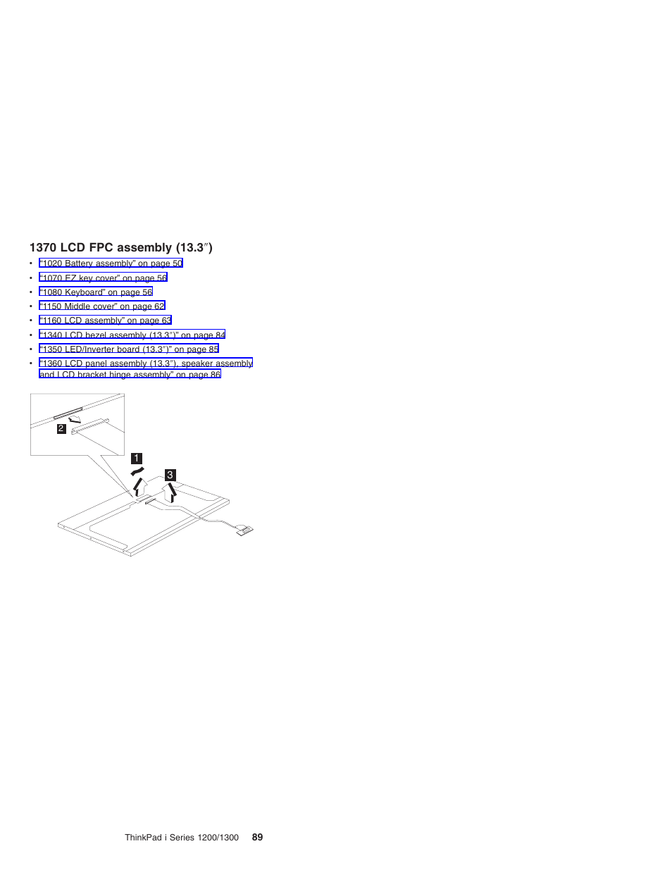 1370 lcd fpc assembly (13.3"), 1370 lcd fpc assembly (13.3 | Madge Networks 1200 User Manual | Page 99 / 233