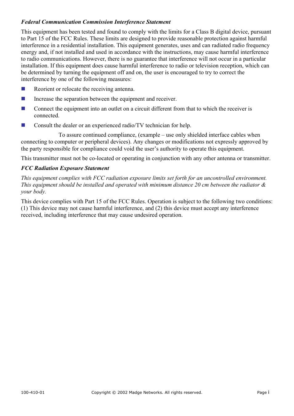 Madge Networks 802.11b (95-31) User Manual | Page 2 / 12