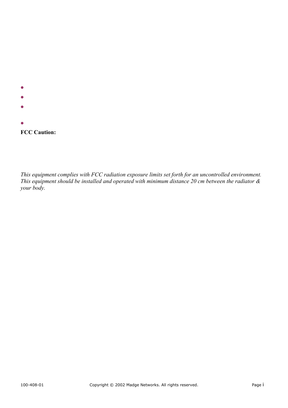 Madge Networks 802.11b User Manual | Page 2 / 27