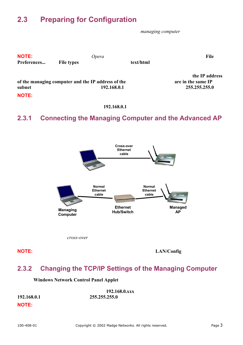 Preparing for configuration, 3 preparing for configuration | Madge Networks 802.11b User Manual | Page 7 / 27