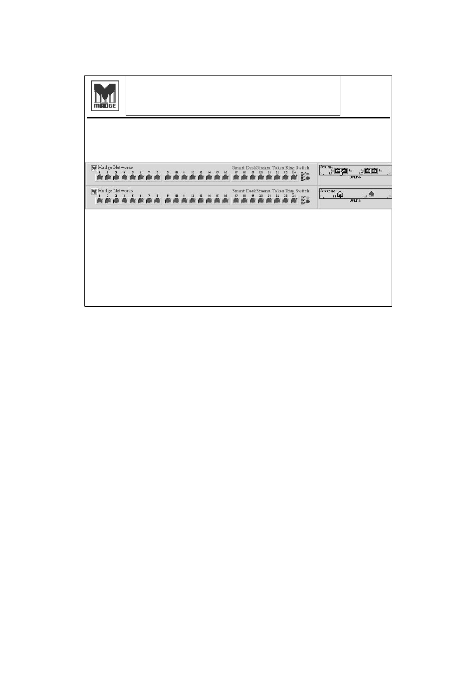 Uplink connectivity | Madge Networks Token Ring Switch User Manual | Page 26 / 58