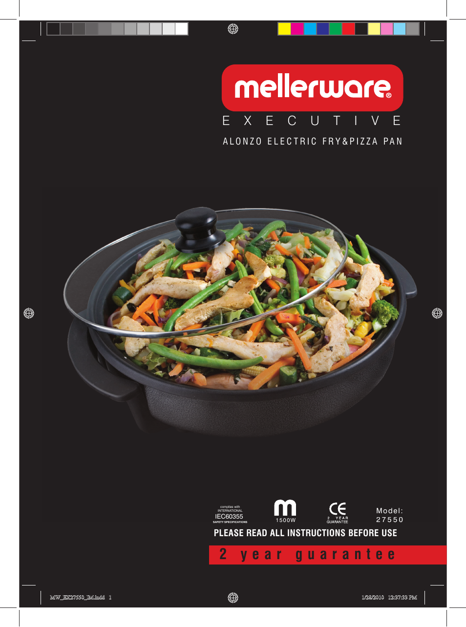 Mellerware 2 7 5 5 01500W User Manual | 5 pages