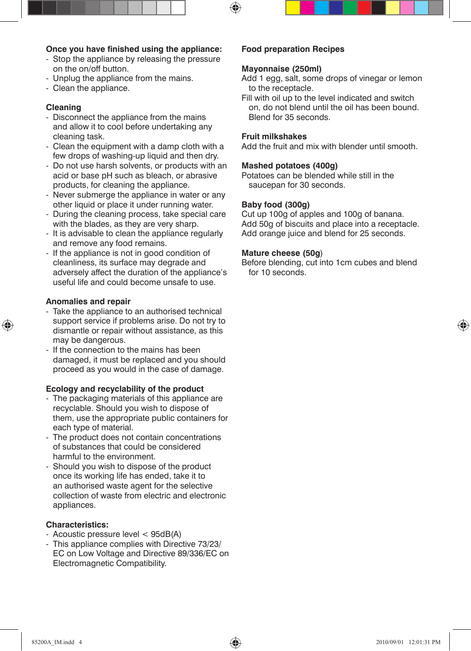 Mellerware ROBOT 300 85200A User Manual | Page 4 / 5