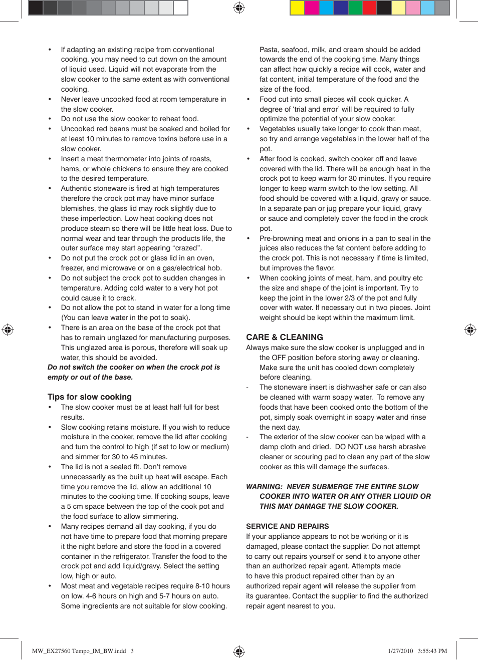 Mellerware TE M P O S U P R E M E 27560 User Manual | Page 3 / 4