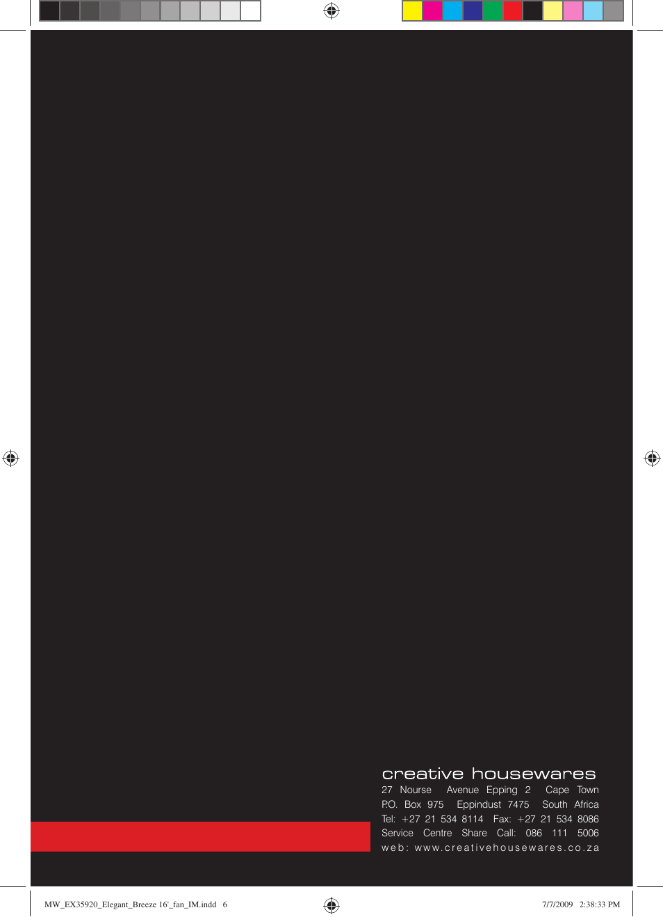 Mellerware 35920 User Manual | Page 6 / 6