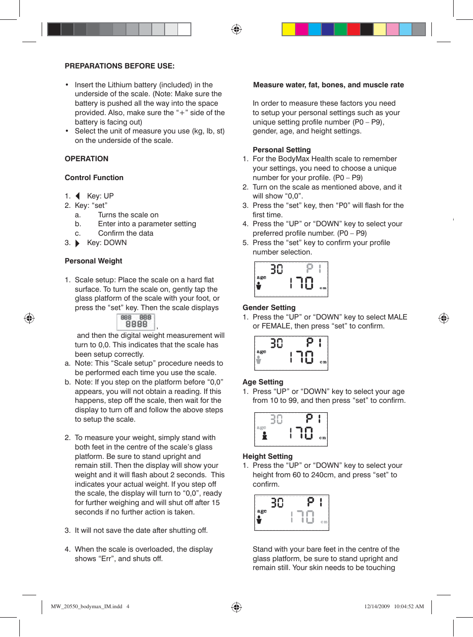 Mellerware BODYMAX 20550 User Manual | Page 4 / 6