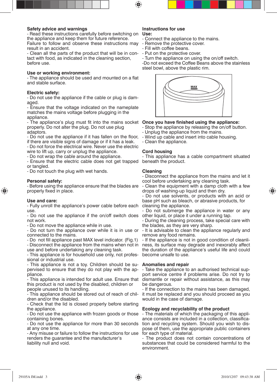 Mellerware 29105A User Manual | Page 3 / 4