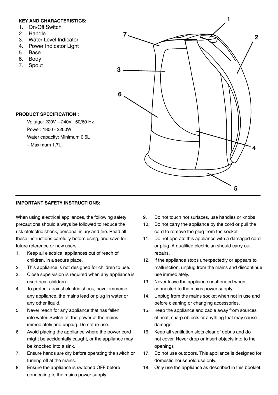 Mellerware C O N T E M P O R A R Y C O R D L E S S 3 6 0 J U G 62200W User Manual | Page 2 / 4