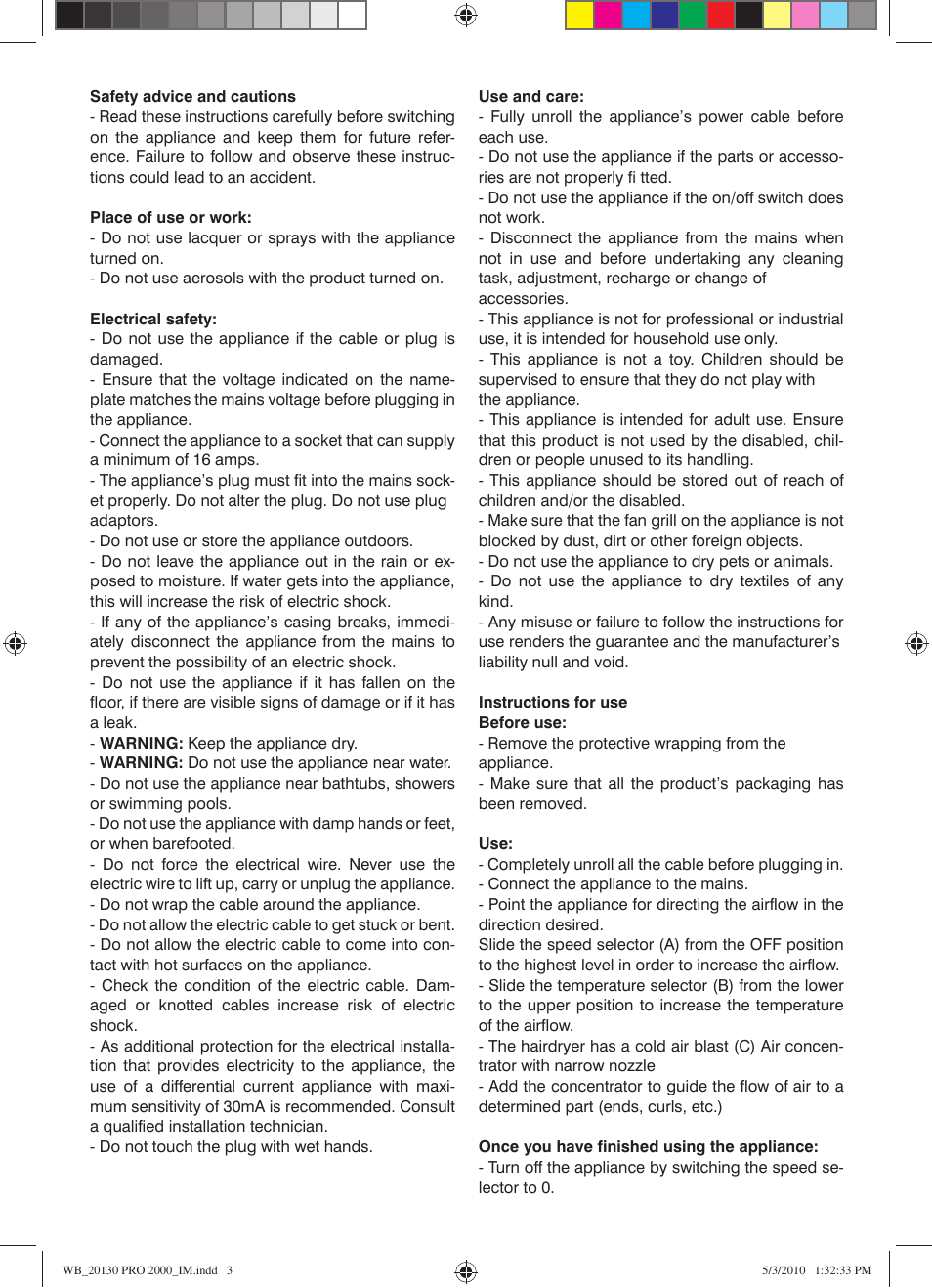 Mellerware TWEETY WB201302000W User Manual | Page 3 / 6