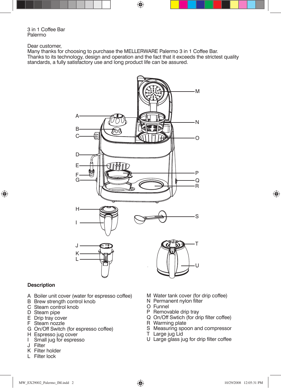 Mellerware PALERMO 29002 User Manual | Page 2 / 11