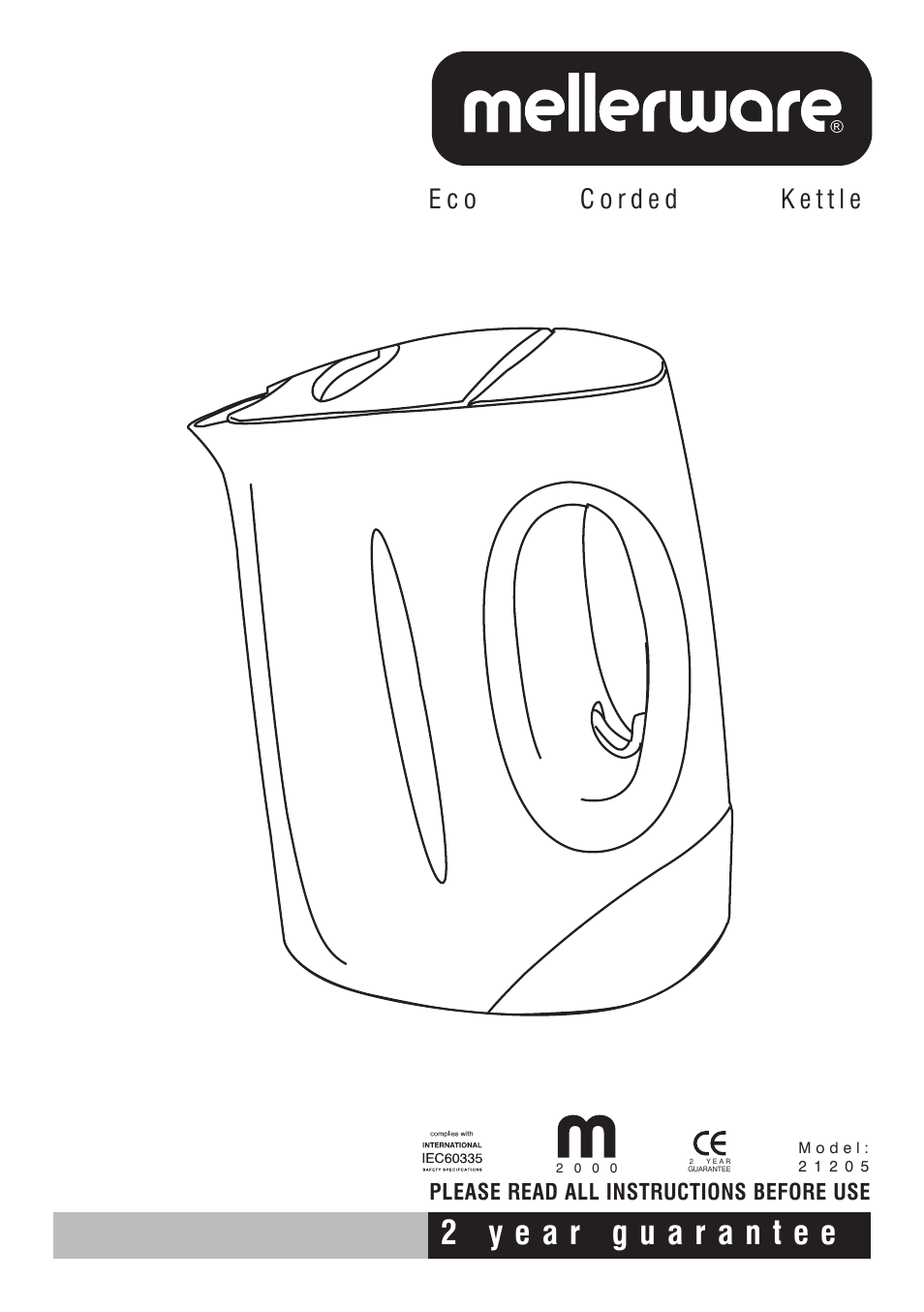 Mellerware 2 1 2 0 5 User Manual | 4 pages