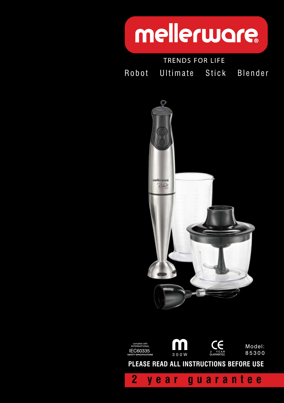 Mellerware 8 5 3 0 0 User Manual | 6 pages