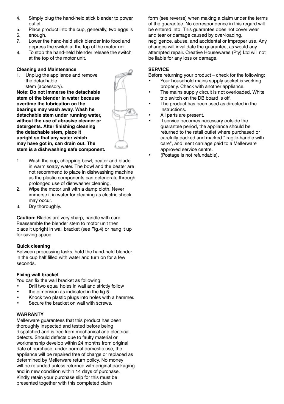 Mellerware 8 5 3 0 0 User Manual | Page 3 / 6