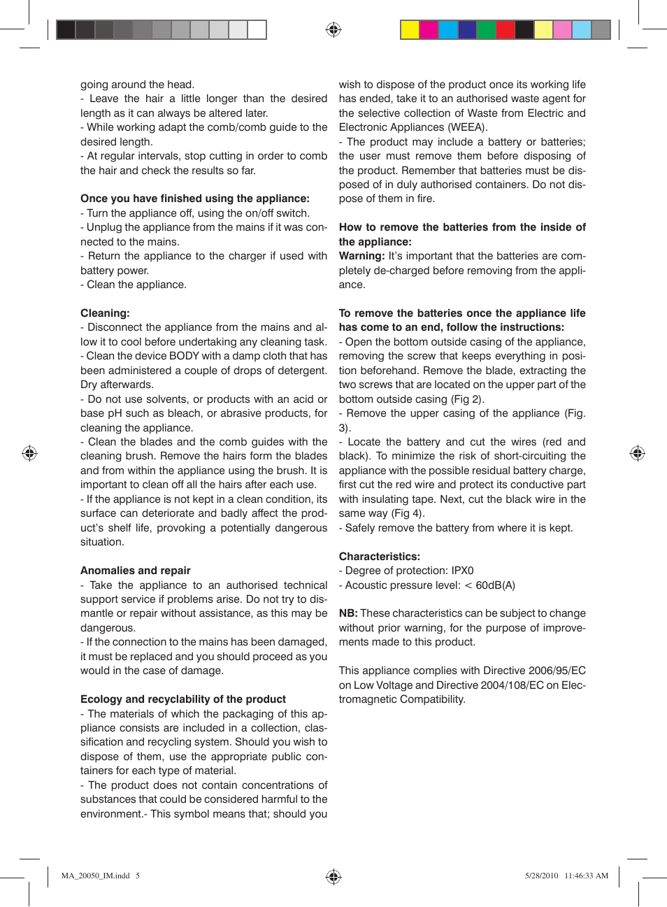 Mellerware MARCO ALDANY MA20050 User Manual | Page 5 / 8