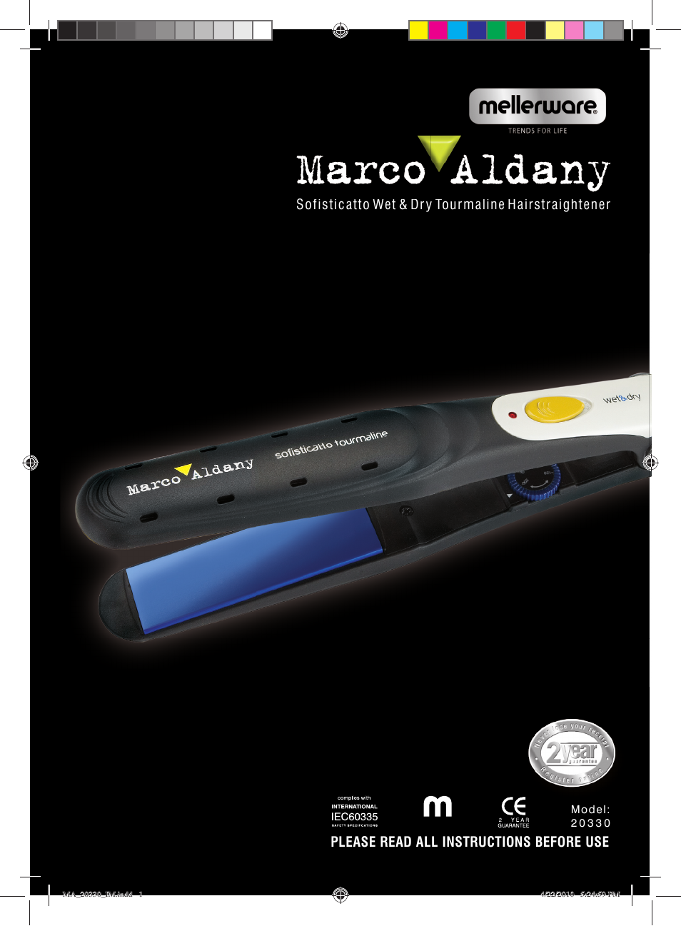 Mellerware MARCO ALDANY 20330 User Manual | 6 pages
