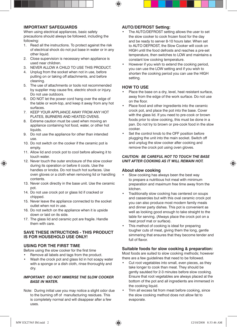Mellerware TEMPO 27565 User Manual | Page 2 / 4