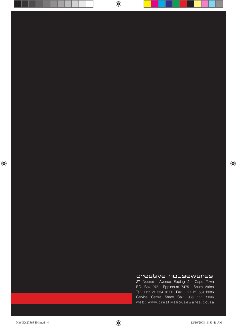 Mellerware TEMPO 27565 User Manual | Page 4 / 4