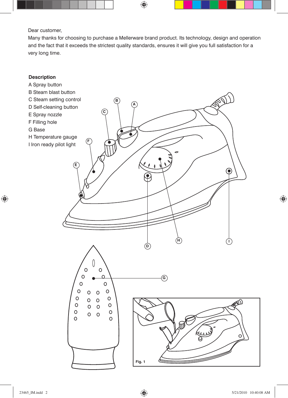 Mellerware TURBO GLIDE CS 23465 User Manual | Page 2 / 6