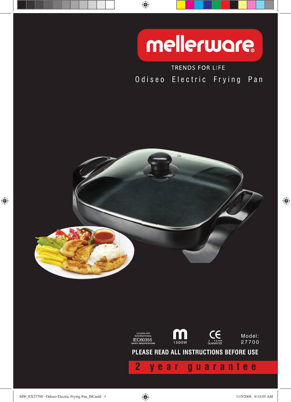 Mellerware ODISEO 27700 User Manual | 4 pages