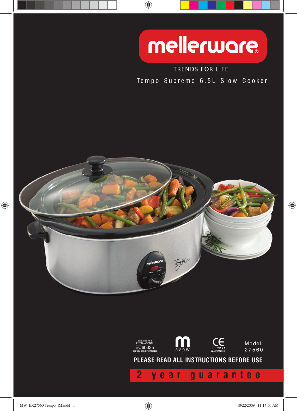 Mellerware 27560 User Manual | 4 pages