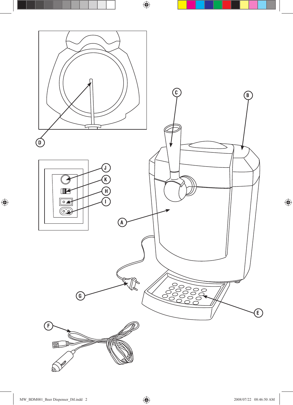 Mellerware EXECUTIVE DRAUGHTSMAN BDM001 User Manual | Page 2 / 6