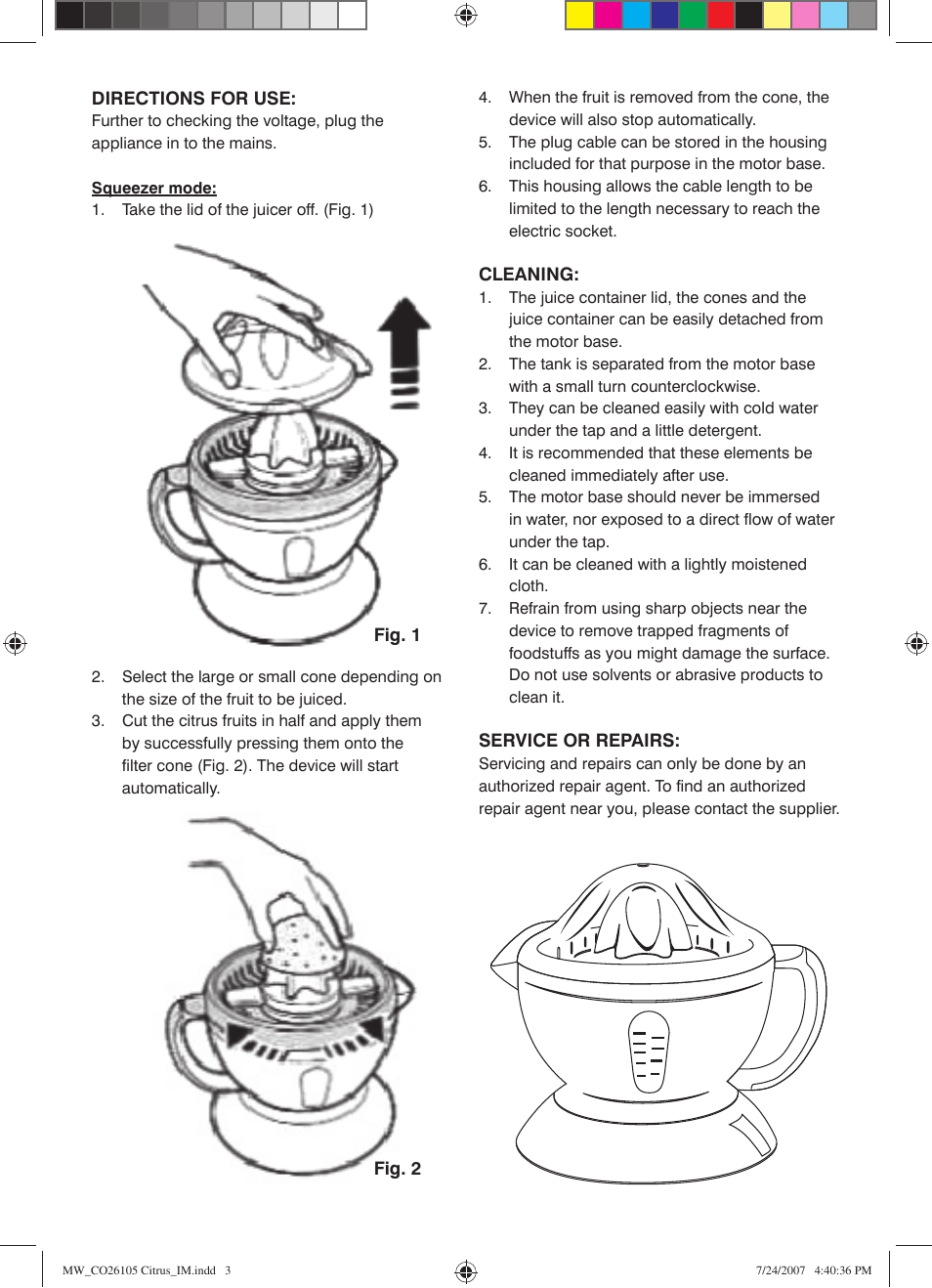 Mellerware CONTEMPORARY 26105 User Manual | Page 3 / 4