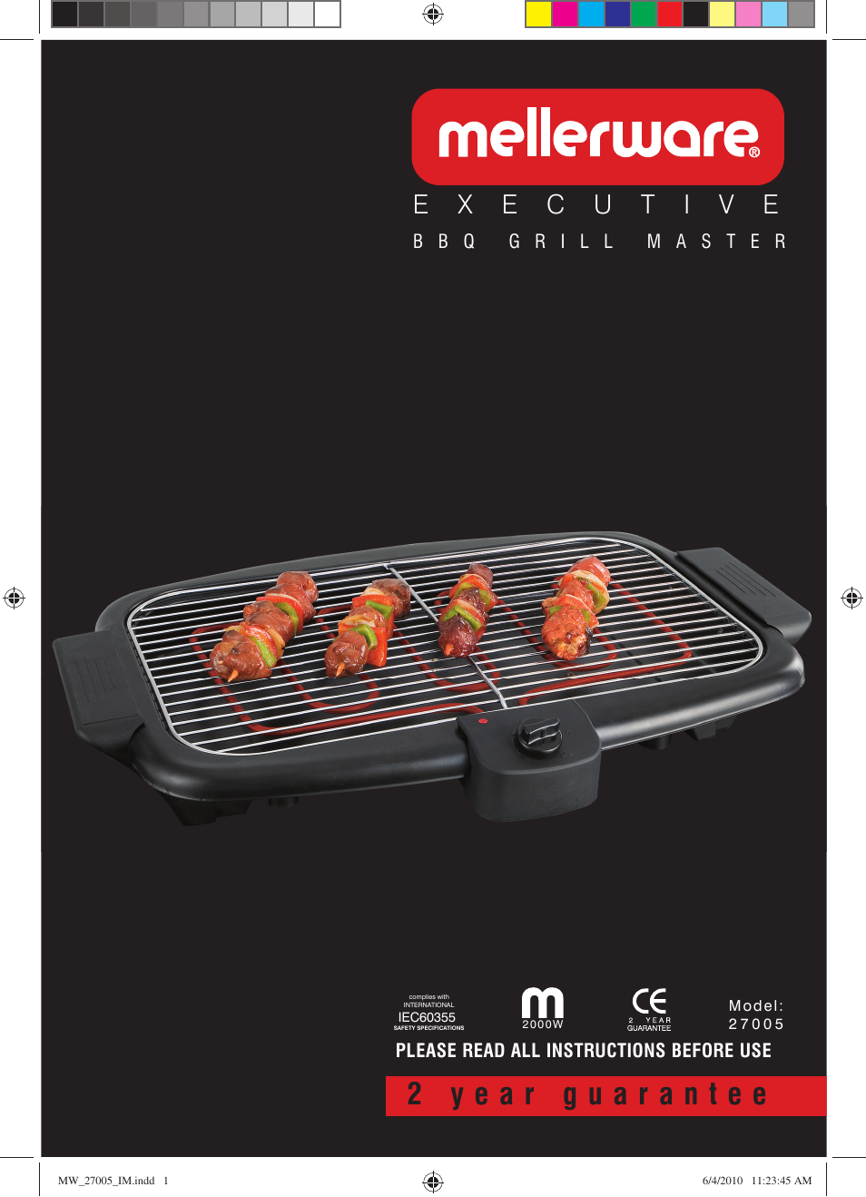Mellerware 27005 User Manual | 6 pages